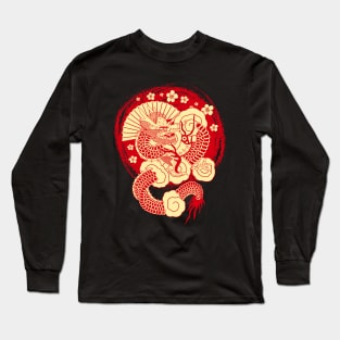 Traditional Chinese Dragon Long Sleeve T-Shirt